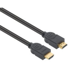 Cable HDMI de alta velocidad CL3 para pared MH con Ethernet, negro, 5 m (16 pies), Clasificación de seguridad CL3, HDMI macho a