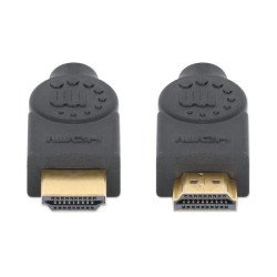 Cable HDMI de alta velocidad CL3 para pared MH con Ethernet, negro, 5 m (16 pies), Clasificación de seguridad CL3, HDMI macho a