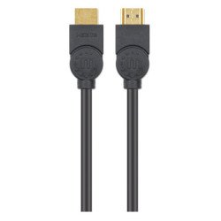 Cable HDMI de alta velocidad CL3 para pared MH con Ethernet, negro, 1 m, Clasificación de seguridad CL3, HDMI macho a macho, HDR