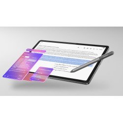 Tablet Lenovo Idea Tab 11", Mediatek 6300, 6 GB RAM, 128 GB SSD, Sim 5G ,Android 15, Color Gris Luna, Incluye Pluma y Funda
