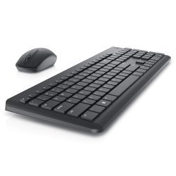 Teclado DELL KM3322W, Tamaño completo (100%), Inalámbrico, RF inalámbrico, Plunger key switch, Negro, Ratón incluido
