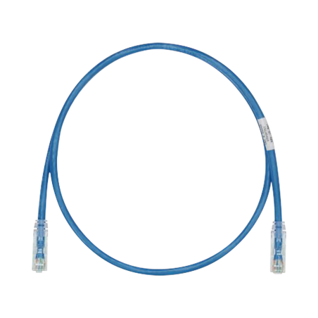 Cable de parcheo TX6, UTP Cat 6, 24 AWG, cm, color azul, 30ft