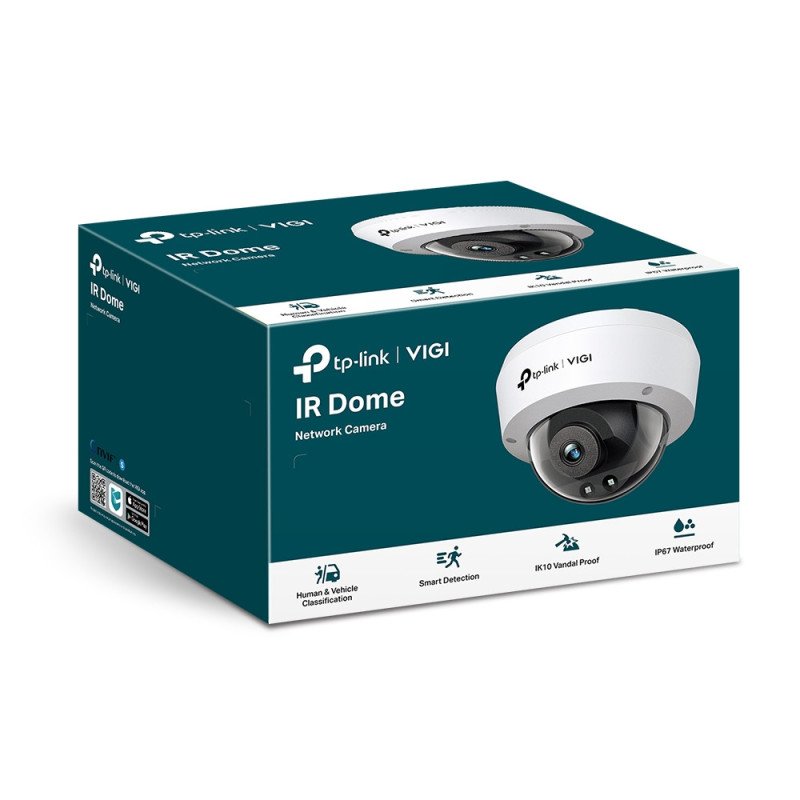 Cámara de seguridad IP TP-Link VIGI C220I(2.8mm), Interior y exterior, Alámbrico, CE/BSMI/VCCI/ONVIF, Techo, Blanco