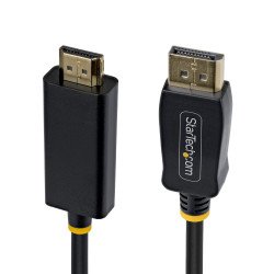 Cable Adaptador DisplayPort a HDMI de 3m con StarTech.com, Conectores de Agarre - 4K 60Hz con HDR