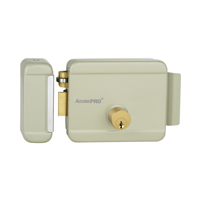 Cerradura eléctrica, incluye llave, exterior, izquierda