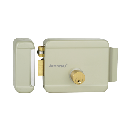 Cerradura eléctrica, incluye llave, exterior, izquierda