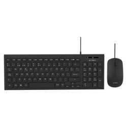 Kit Teclado y Mouse CREATOR COMPACT MK235 Teclado y Mouse alámbrico, Conexión USB-A, Teclas de Bajo Perfil, Mouse 1200DPI, Color