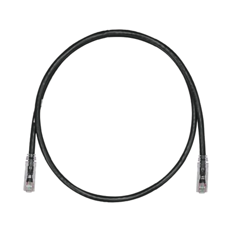 Cable de parcheo TX6, UTP Cat 6, 24 AWG, cm, color negro, 3 ft.