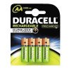 Pila Duracell, Batería recargable AA, Níquel-metal hidruro (NiMH), 1.2 V, 4 piezas, 2500 mAh Pila Duracell, Batería recargable AA, Níquel-metal hidruro (NiMH), 1.2 V, 4 piezas, 2500 mAh
