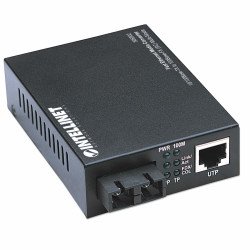 Convertidor medios Intellinet 10 100 a fibra SC, 2km