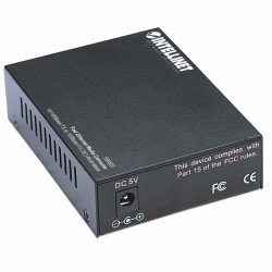 Convertidor medios Intellinet 10 100 a fibra SC, 2km