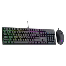 Combo Gamer Alámbrico Fusion Vanguard 100 CKG690, Teclado Mecánico 100, 105 teclas (26 Antighosting), Mouse 6D, 3, 600 Dpi Ajust