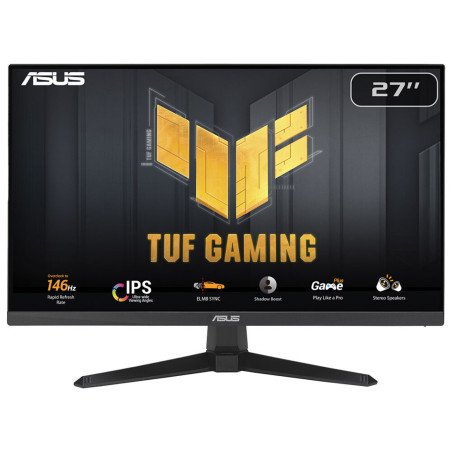 Monitor gamer Asus TUF vg279qe5a, 27, 1920x1080, TR 1ms, 146hz, HDMI, DP, vesa, altavoces, FreeSync