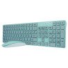Kit teclado y mouse Perfect Choice PC-201243 - turquesa, 10 m, 800, 1000, 1600 DPI