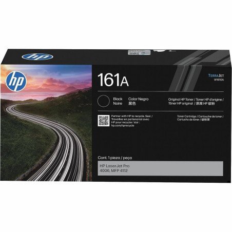 HP 161A Black LaserJet Toner Cartridge cartucho de tóner Negro
