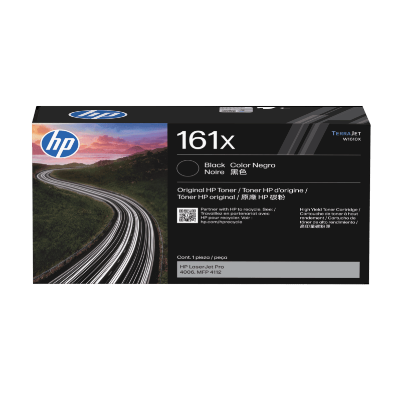 HP 161X Black LaserJet Toner Cartridge cartucho de tóner Negro