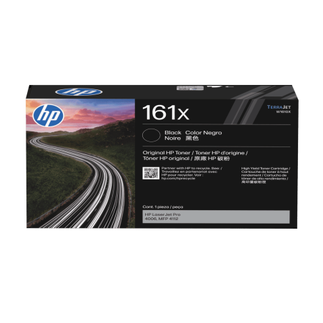 HP 161X Black LaserJet Toner Cartridge cartucho de tóner Negro