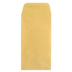 Sobre tipo bolsa manila, Fortec, tamaño coin No. 5 con medidas de 8.8x16.4 cm, papel bond de 90 grs, solapa, 1 paquete con 100 s