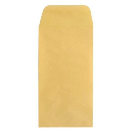 Sobre tipo bolsa manila, Fortec, tamaño coin No. 5 con medidas de 8.8x16.4 cm, papel bond de 90 grs, solapa, 1 paquete con 100 s