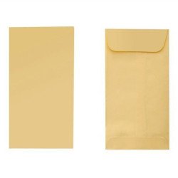 Sobre tipo bolsa manila, Fortec, tamaño coin No. 5 con medidas de 8.8x16.4 cm, papel bond de 90 grs, solapa, 1 paquete con 100 s