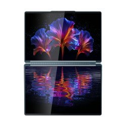 Laptop Lenovo yoga book 9 14iah10, core ultra 7 255h 2.0 GHz, 16gb, 1 TB SSD, con ia, 14 2 pantallas oled 2.8k, 360°, con pluma