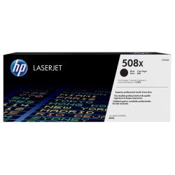 Cartucho de tóner original HP LaserJet 508X negro de alta capacidad, 12500 páginas, Negro