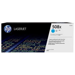 Cartucho de tóner original HP LaserJet 508X cian de alta capacidad, 9500 páginas, Cian