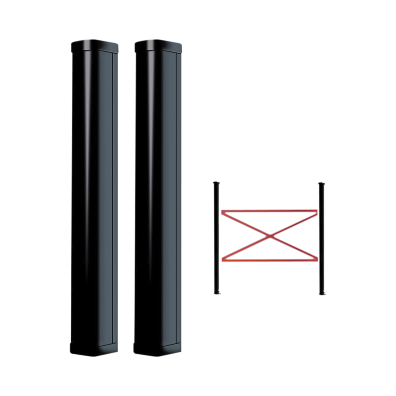 Detector fotoeléctrico de 100 cm de altura, tipo cortina para detección perimetral, baterías de respaldo, cobertura de 100 metro