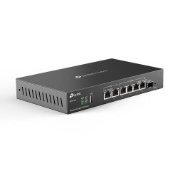Router TP-Link Omada ER707-M2, Ethernet WAN, 2.5 Gigabit Ethernet, Ethernet rápido, Gigabit Ethernet, Negro