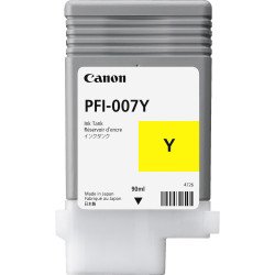 Tanque de tinta Canon PFI-007Y 90ml, compatible con imagePROGRAF 670E