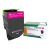 Tóner magenta Lexmark alto rendimiento para CX417DE, CS417DN, 3,500 para hasta 5% de cobertura.