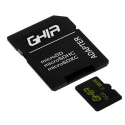 Memoria Ghia 16 GB micro SD clase 6 con adaptador