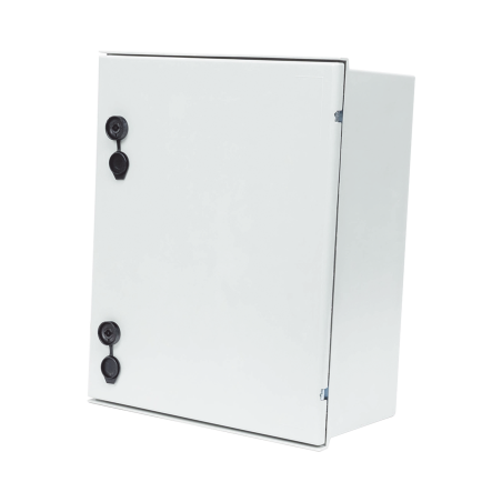Gabinete de poliéster IP65 uso en intemperie (400 x 500 x 200 mm) con 