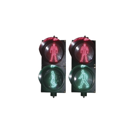 Semáforo peatonal con indicador alto/siga dinámico de 300 mm de diámetro