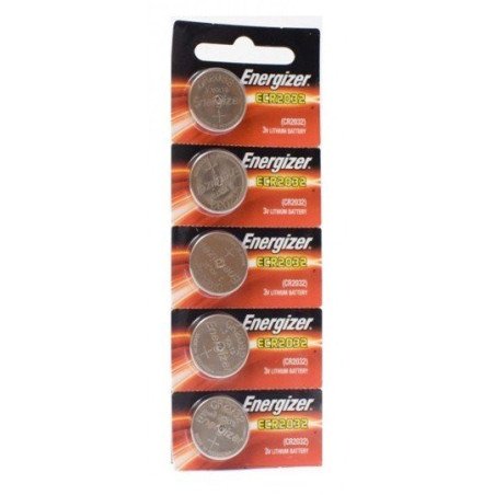 Pila Energizer Litio CR2032 tira 5 piezas Pila Energizer de botón CR2032 con 5 piezas