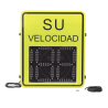 Radar medidor de velocidad de 3 dígitos, doble salida de relevador, ta