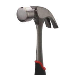 Martillo uso rudo de acero forjado de 16 oz. Con uña curva. Con sujetador magnético de clavos.