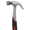 Martillo uso rudo de acero forjado de 16 oz. Con uña curva. Con sujetador magnético de clavos.