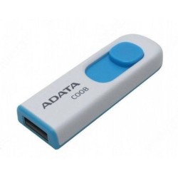 Memoria Adata 32GB USB 2.0 C008 retráctil blanco-azul