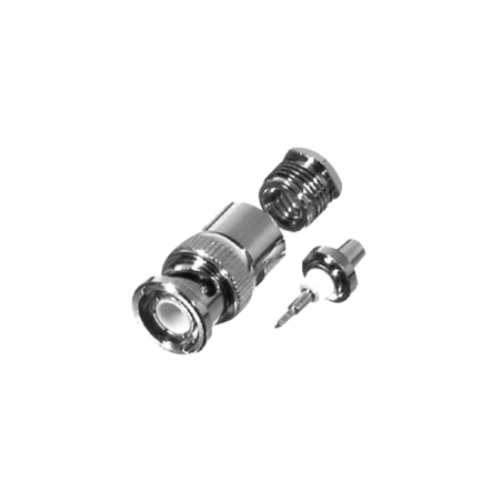 CONECT.BNC MACHO D, ROSCA-CAUT., RG-58, 142/U NI/AG/TEFLON