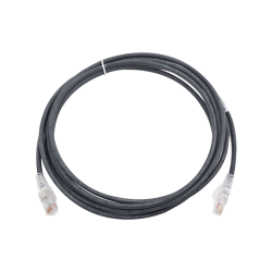 Patch Cord MC6 Modular Cat6 UTP, CM/LS0H, 10ft, Color Negro, Versión Bulk
