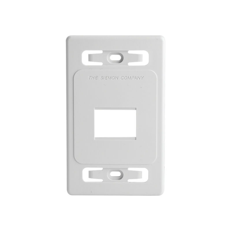 Placa de pared modular MAX, de 2 salidas, color blanco