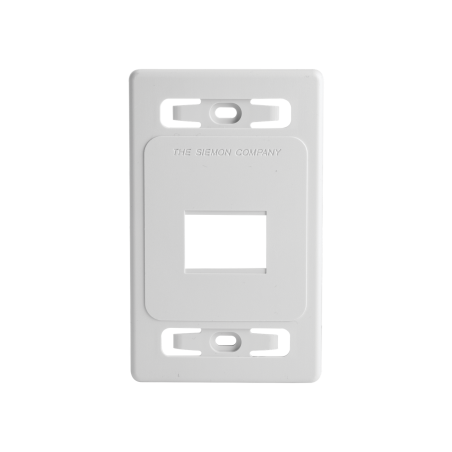 Placa de pared modular MAX, de 2 salidas, color blanco