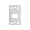 Placa de pared modular MAX, de 2 salidas, color blanco