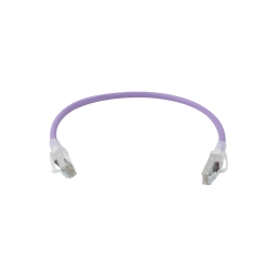 Patch Cord Z-MAX Cat6A S/FTP, CM/LS0H, 1ft, Color Violeta, Versión Bulk