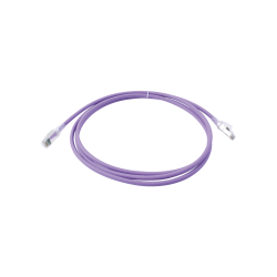 Patch Cord Z-MAX Cat6A S/FTP, CM/LS0H, 7ft, Color Violeta, Versión Bulk