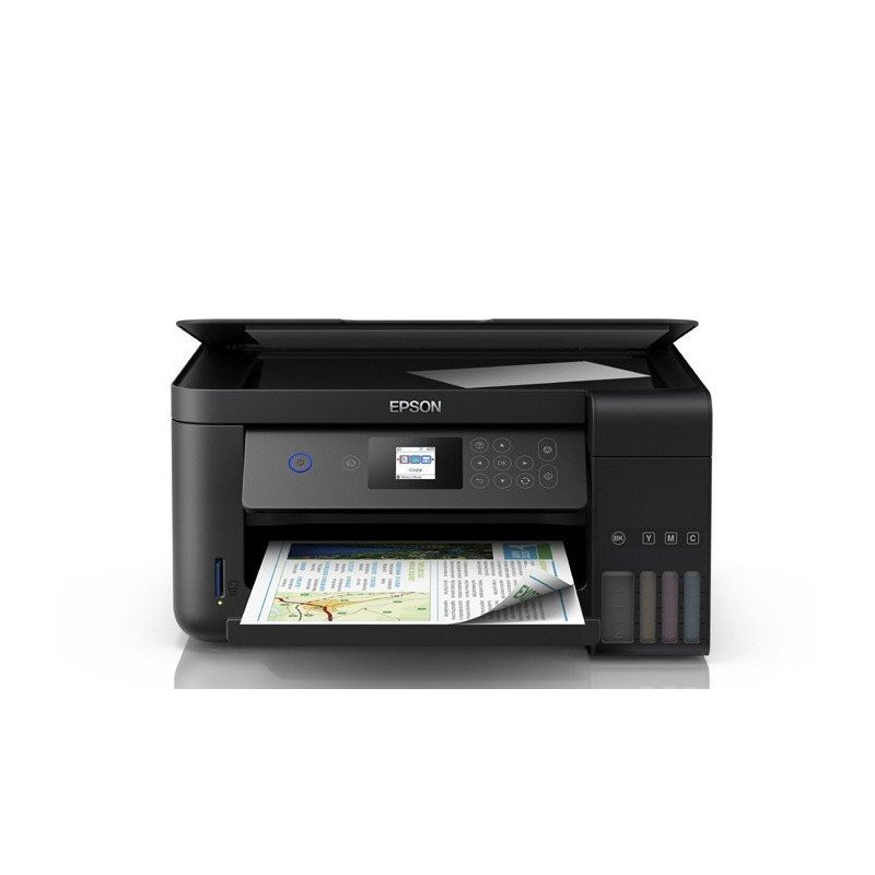 Multifuncional Epson L4160, ppm 33 negro, 15 color, tinta continua, EcoTank, USB, WiFi, dúplex