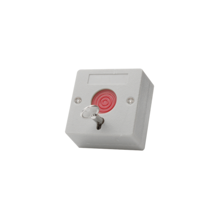 Botón de pánico a prueba de fuego, restablecimiento con llave, tamaño compacto para fácil instalación