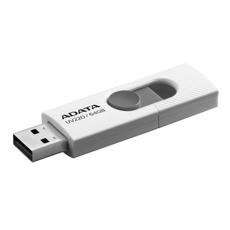 Memoria Adata 64GB USB 2.0 UV220 blanco-gris