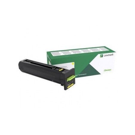 Tóner Lexmark color amarillo alto rendimiento para, CX860de, CX825de, CX820de, 17,000 páginas, hasta el 5% de cobertura